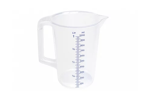 1 litre jug food safe measuring jug polypropylene closed grip