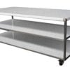 Stainless Steel Bench On Castors - Style B