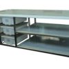 Stainless Steel Bench On Castors - Style BE