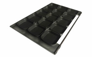 Square Pie Tray 3 Rows x 5 Gastronorm - Non-Stick - S115GNT