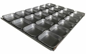 Square Pie Tray 18 Inch 4 Rows x 7 - Non-Stick - S12818T