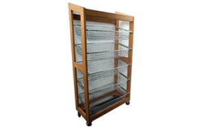 Bread Display Rack Wooden - Maple Stain