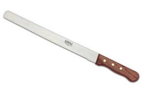 Wavy Edge Knife Wood Handle 300mm/12 inch