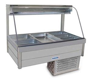 Roband Curved Glass Cold Food Display Bar - CRX23RD