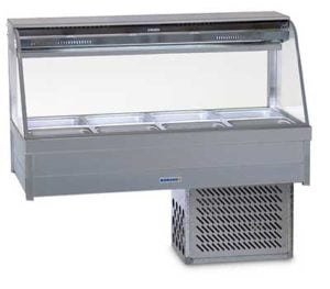 Roband Curved Glass Cold Food Display Bar - CRX24RD