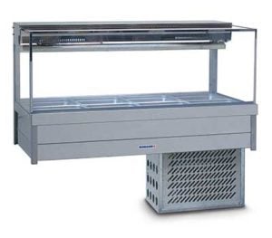 Roband Square Glass Cold Food Display Bar - SRX24RD