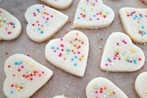 Decorated Heart Shaped Cookies