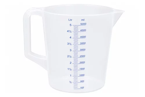 5 litre measuring jug food safe polypropylene measuring jug