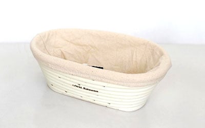 Banneton Rattan Proofing Basket & Liner - Oval 20cm x 14cm