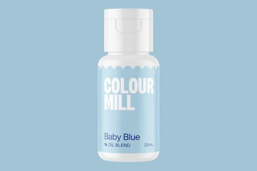 Colour Mill Baby Blue 20ml oil-based pastel blue food colouring for cake decorating and baking