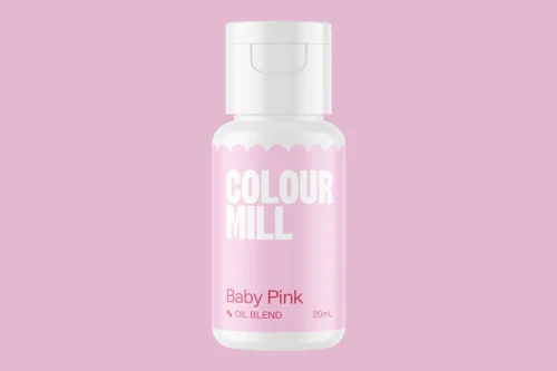 Colour Mill Baby Pink 20ml oil-based pastel pink food colouring for cake decorating and baking