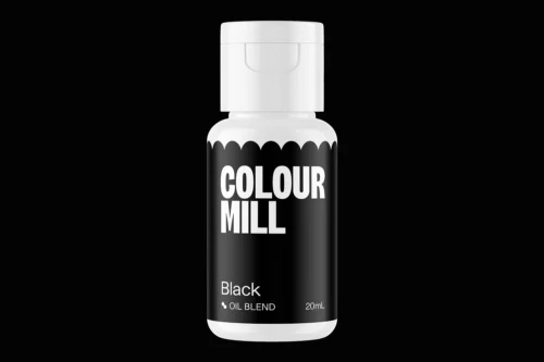 Colour Mill Black 20ml oil-based black food colouring for cake decorating, buttercream and chocolate
