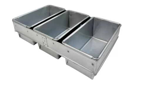 3 bread pan set 900g 3 strap commercial bread pans aluminised steel silicone coated
