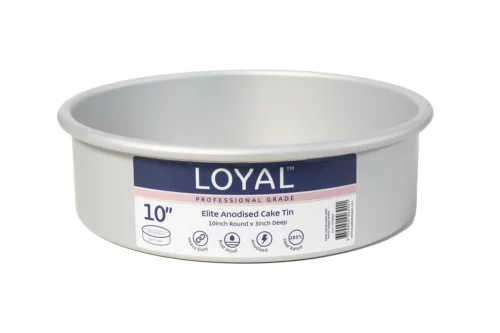 10 Inch Round Cake Tin - Aluminium