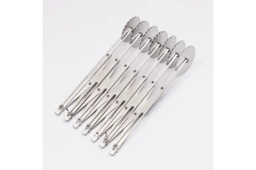 Expandable dough wheel divider with 7 fluted stainless steel cutting wheels