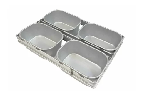farmhouse bread pans 400g set of 4 commercial loaf pans aluminised steel silicone coated