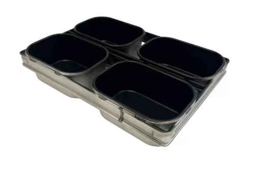 farmhouse bread pan sets 400g non stick loaf pans set of 4 teflon coated aluminised steel