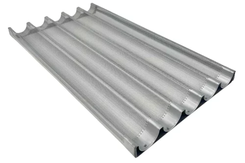 Perforated French Stick Tray 5 Impressions - 16 Inch