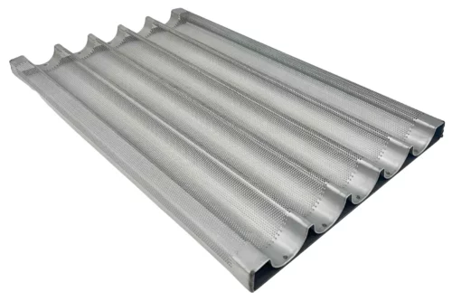 18 Inch Baguette Tray 5 Impressions - Perforated