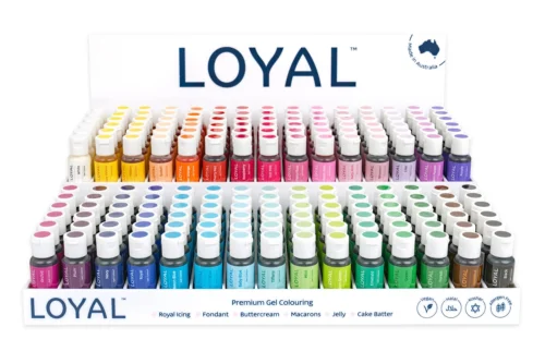 Loyal Gel Food Colouring 20ml for colouring buttercream, fondant, royal icing and cake decorating creations.