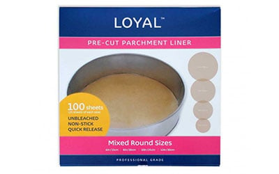 Pre-Cut Parchment Liner - Round - Mixed Sizes