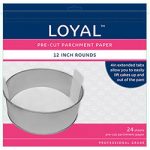 Parchment Paper Pre-Cut With Tabs - Silicone Paper - Round 300mm / 12 Inch