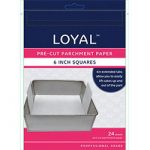 Square Parchment Paper Pre-Cut With Tabs - 150mm / 6 Inch