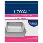 Square Parchment Paper Pre-Cut With Tabs - 200mm / 8 Inch