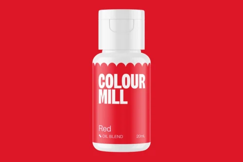 Colour Mill Red 20ml oil-based red food colouring for buttercream, chocolate, cake decorating and baking