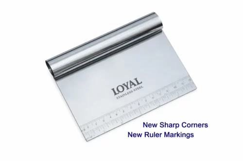 Metal Dough Scraper Curved Handle