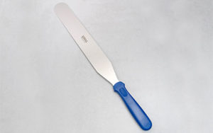 Uncarded - Straight Blue Handle Spatula 12 inch