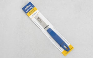 Straight Blue Handle Spatula 4 inch - Carded