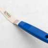 Uncarded - Angled Blue Handle Pointed Spatula 4 inch