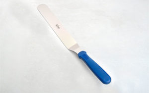 Uncarded - Angled Blue Handle Spatula 12 inch