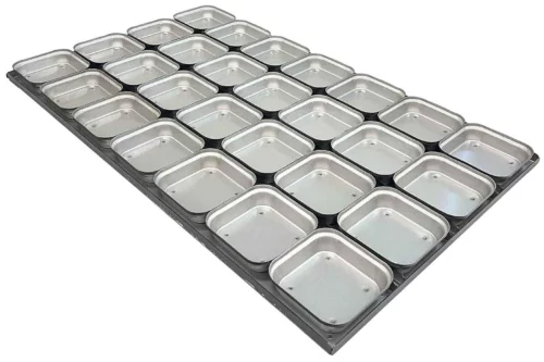Square Pie Tin Tray - 18 Inch - Silicone Coated