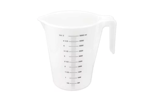 5 litre measuring jug stackable food safe polypropylene bakery jug