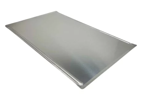 unsided flat baking tray 18 inch aluminium swiss style tray