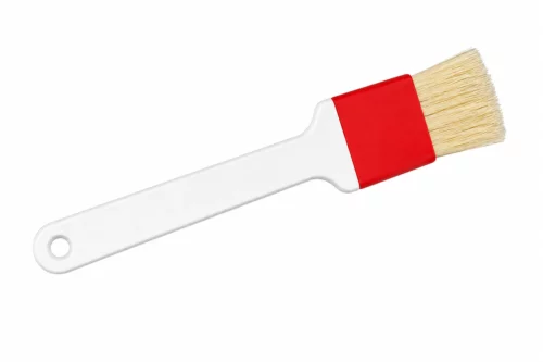 Pastry Brush 40mm with Natural Bristles and White Handle