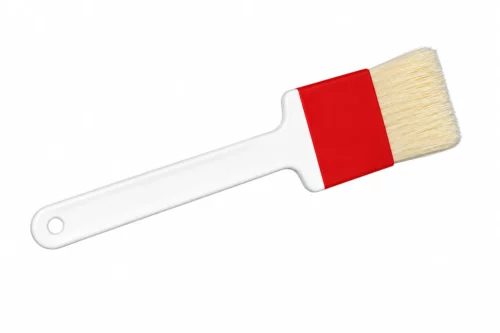 Pastry Brush 50mm with Natural Bristles and White Handle