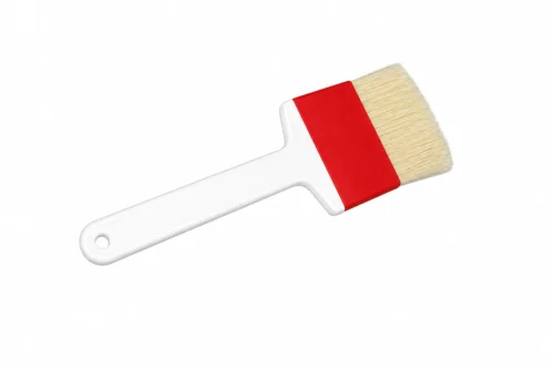 Pastry Brush 75mm with Natural Bristles and White Handle